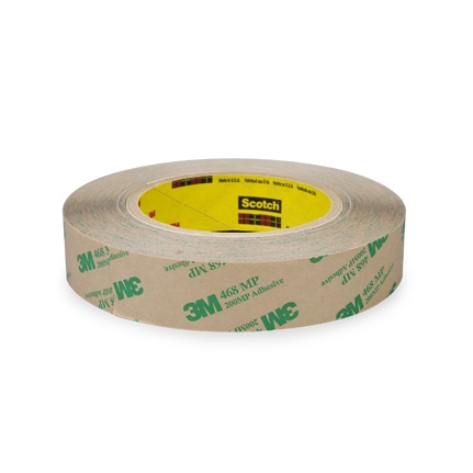 3M 468MP Adhesive Transfer Tape Clear 0.5 in x 60 yd Roll