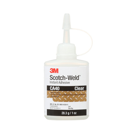 3M Scotch-Weld CA40 Instant Adhesive Clear 1 oz Bottle