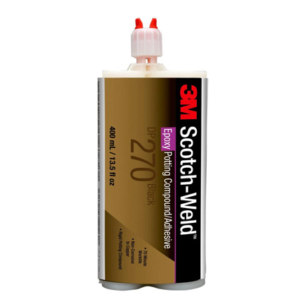 3M Scotch-Weld DP270 Epoxy Adhesive Duo-Pak Black 400 mL Cartridge