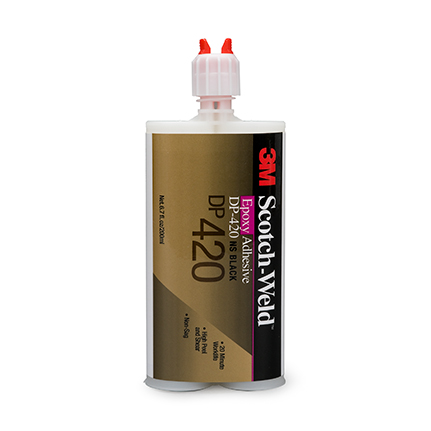 3M Scotch-Weld DP420 Epoxy Adhesive Black 200 mL Duo-Pak Cartridge