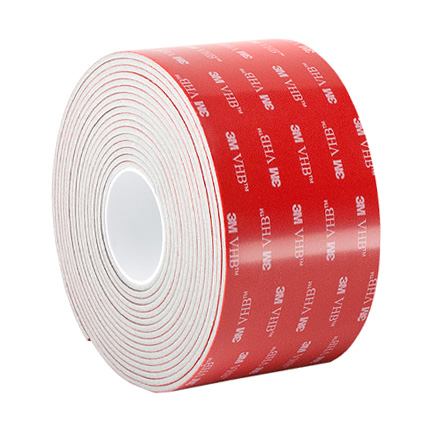 3M VHB LSE-160WF Double Coated Acrylic Foam Tape White 4 in x 5 yd Roll