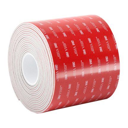 3M VHB LSE-160WF Double Coated Acrylic Foam Tape White 6 in x 5 yd Roll