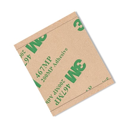 3M 468MP Adhesive Transfer Tape Clear 2 in x 2 in Square 5 Pack