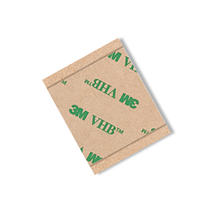 3M VHB F9469PC Adhesive Transfer Tape Clear 1 in x 1 in Square 5 Pack