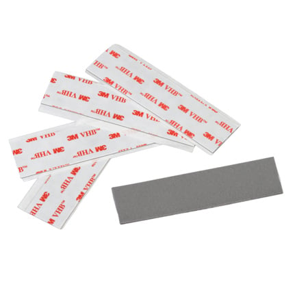 3M VHB Tape 4941 Gray 1 in x 2 in Strip 5 Pack