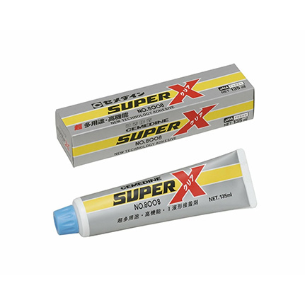 Cemedine Super-X 8008 Silicone Polymer Adhesive Clear 135 mL Tube