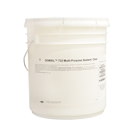 Dow DOWSIL™ 732 Multi-Purpose Sealant Silicone Clear 17.7 kg Pail