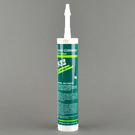 Dow DOWSIL™ 832 Multi-Surface Adhesive Sealant Silicone Off-White 300 mL Cartridge