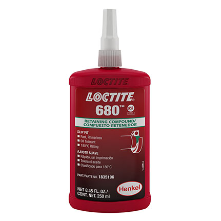Henkel Loctite 680 Retaining Compound Green 250 mL Bottle