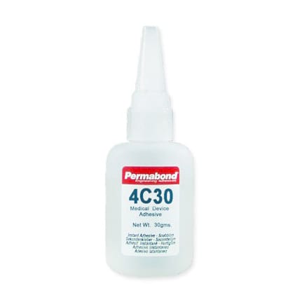 Permabond 4C30 Medical Device Adhesive Clear 30 g Bottle