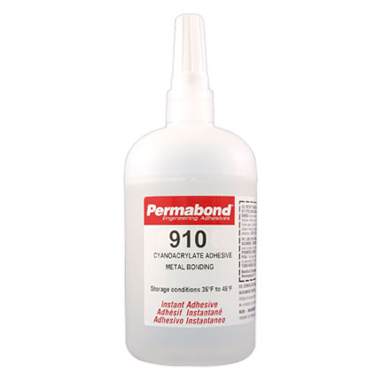 Permabond 910 The Original Methyl Cyanoacrylate Adhesive Clear 1 lb Bottle