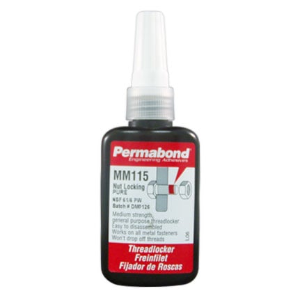 Permabond MM115 PURE Anaerobic Adhesive Sealant Amber 50 mL Bottle