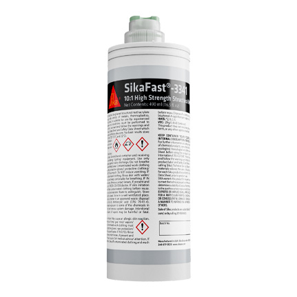 Sika Sikafast-3341 Acrylic Adhesive Light Blue 490 mL Cartridge