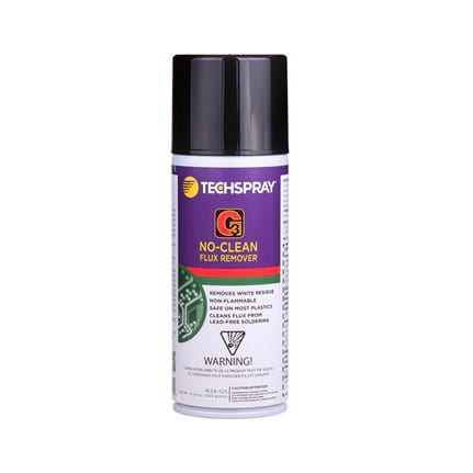 Techspray 1634 G3 No Clean Flux Remover Clear 12 oz Aerosol