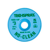 Techspray 1822 No-Clean Desoldering Braid Green 10 ft