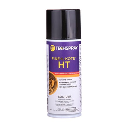 Techspray Fine-L-Kote 2106 High-Temp Silicone Conformal Coating 12 oz Aerosol