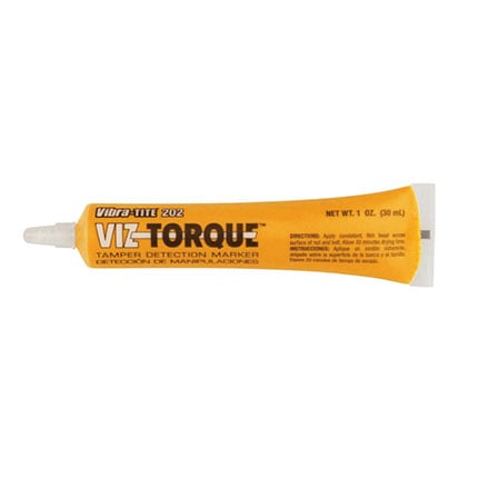 Vibra-Tite Viz-Torque™ 202 Tamper Detection Marker Orange 1 oz Tube